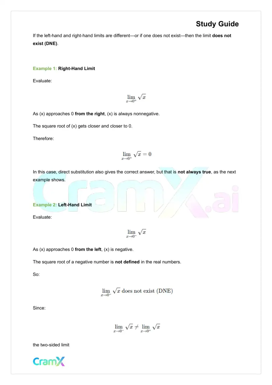 Calculus - Limits, page 6