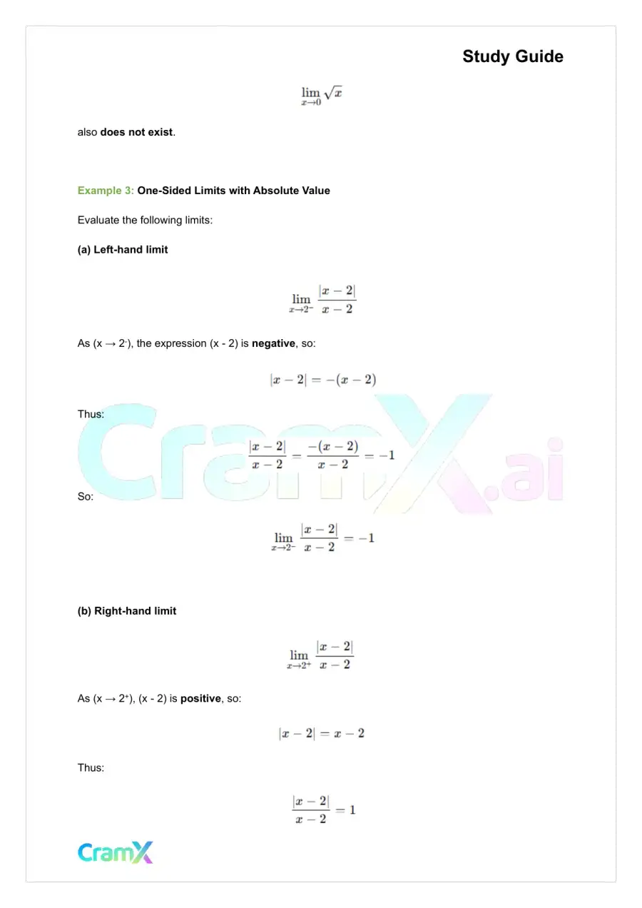 Calculus - Limits, page 7