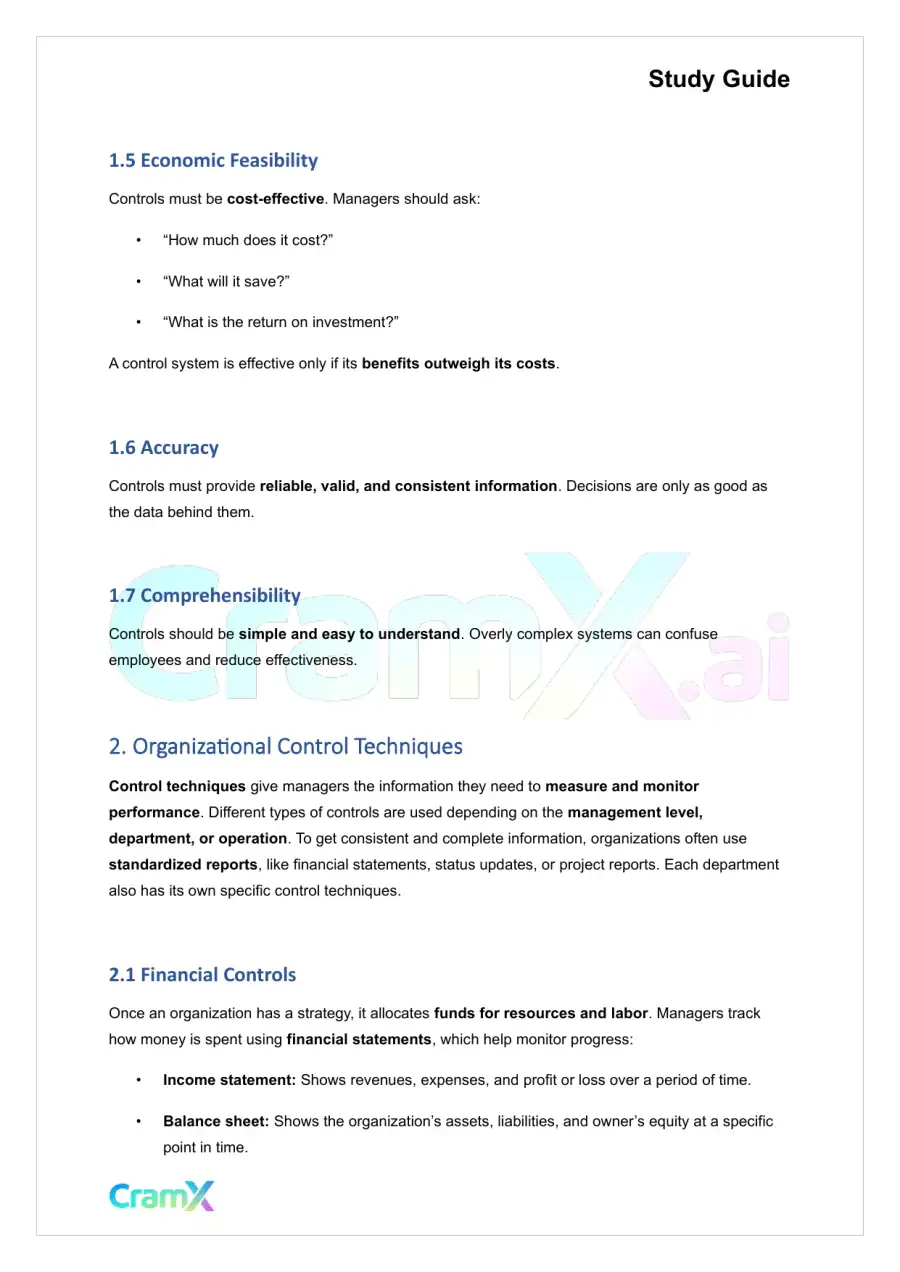 Principles of Management - Control The Linking Function, page 2