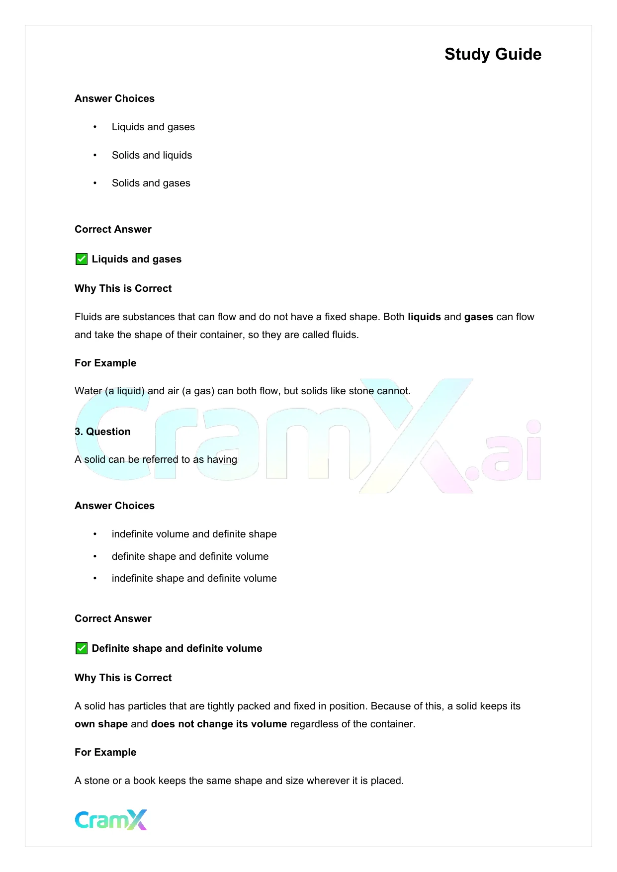 Chemistry - States of Matter - Page 2 preview image
