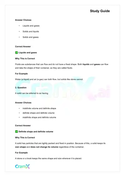 Chemistry - States of Matter - Page 2 preview image