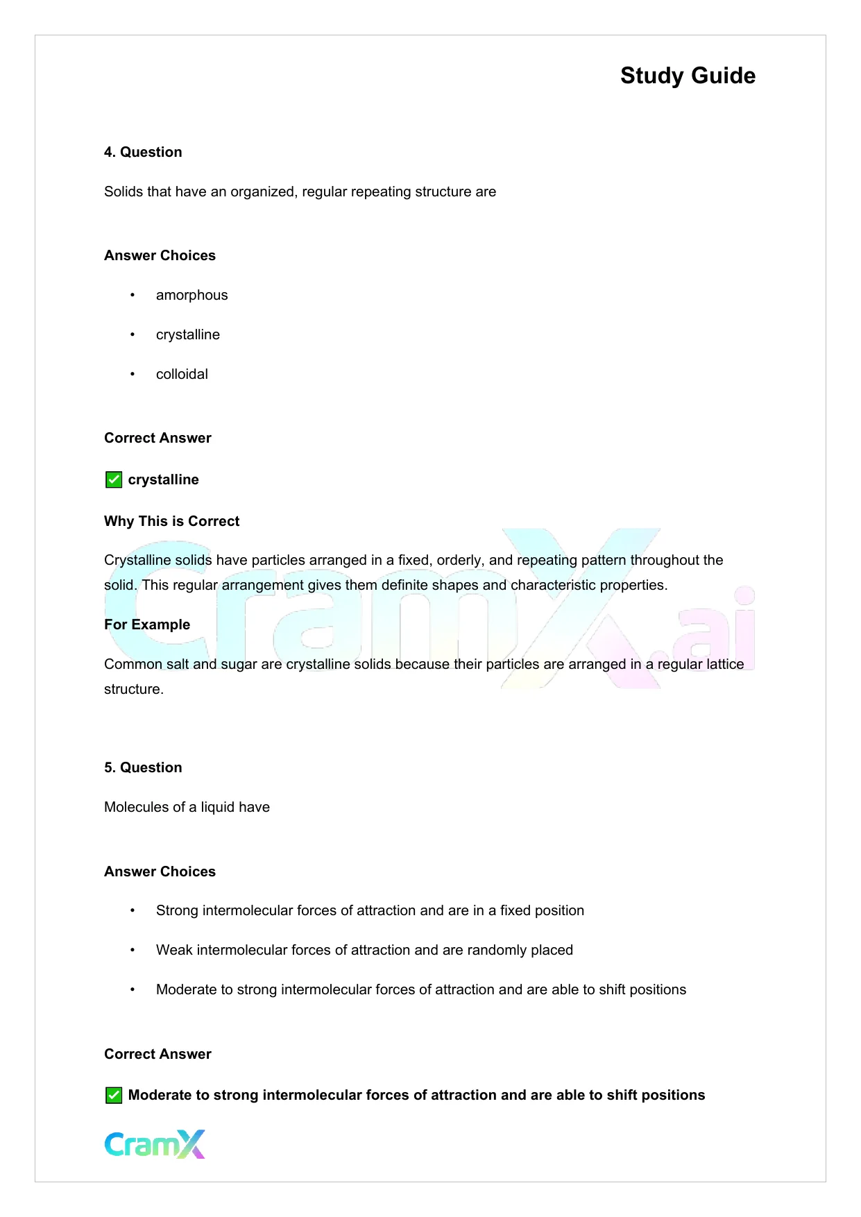 Chemistry - States of Matter - Page 3 preview image