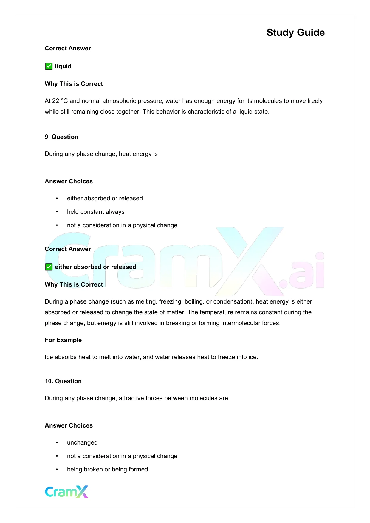 Chemistry - States of Matter - Page 6 preview image