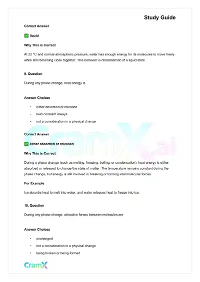 Chemistry - States of Matter - Page 6 preview image