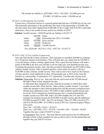Taxation For Decision Makers, 2017th Edition Solution Manual - Page 12 preview image