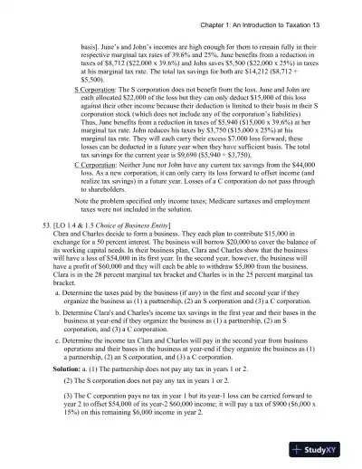 Taxation For Decision Makers, 2017th Edition Solution Manual - Page 14 preview image