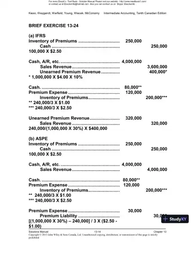 Intermediate Accounting, Volume 2, 10th Canadian Edition Solution Manual - Page 15 preview image