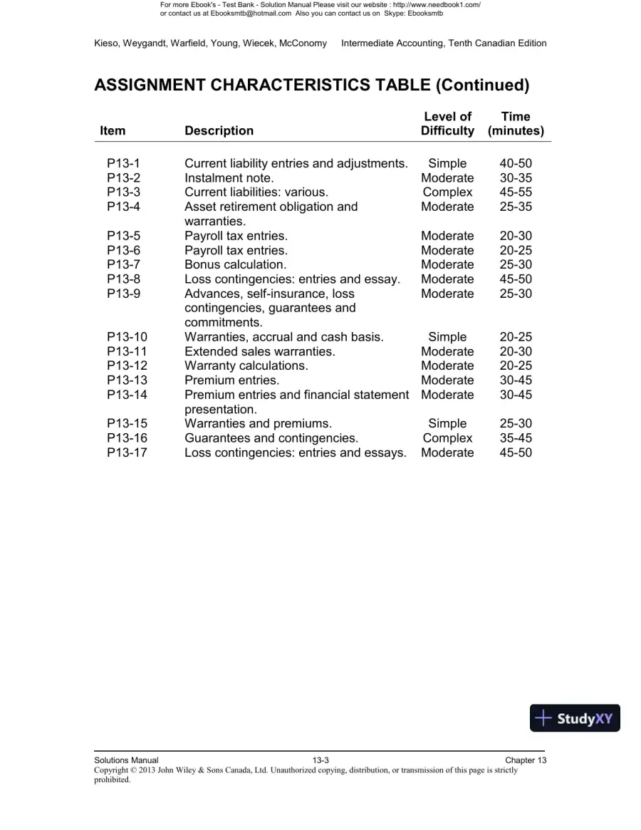 Intermediate Accounting, Volume 2, 10th Canadian Edition Solution Manual, page 4