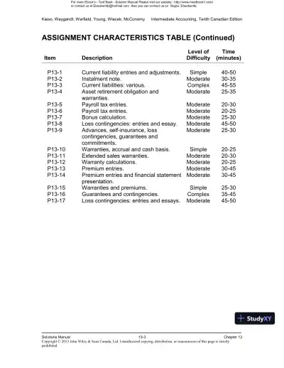 Intermediate Accounting, Volume 2, 10th Canadian Edition Solution Manual - Page 4 preview image