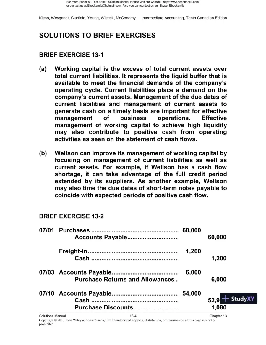 Intermediate Accounting, Volume 2, 10th Canadian Edition Solution Manual, page 5