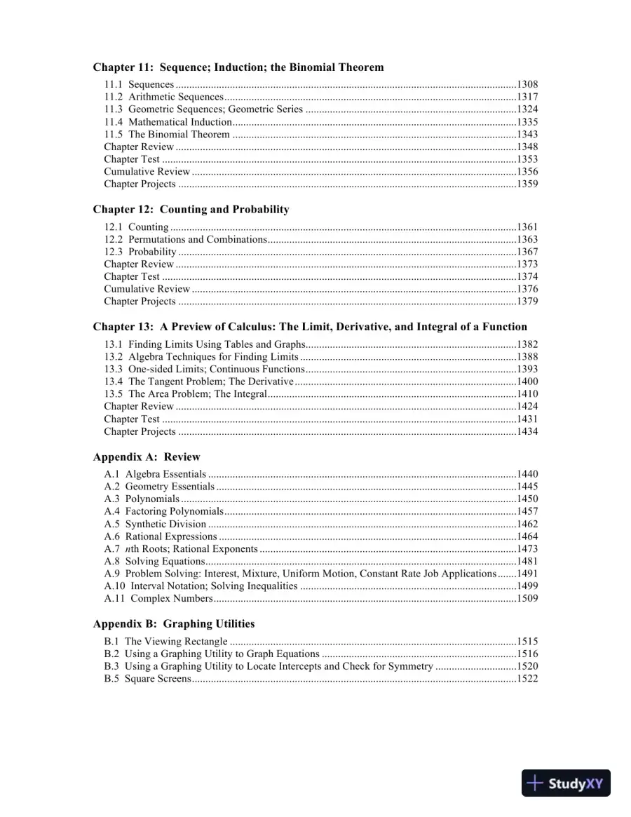 Solution Manual for Precalculus: Concepts Through Functions, A Unit Circle Approach to Trigonometry, 4th Edition, page 6