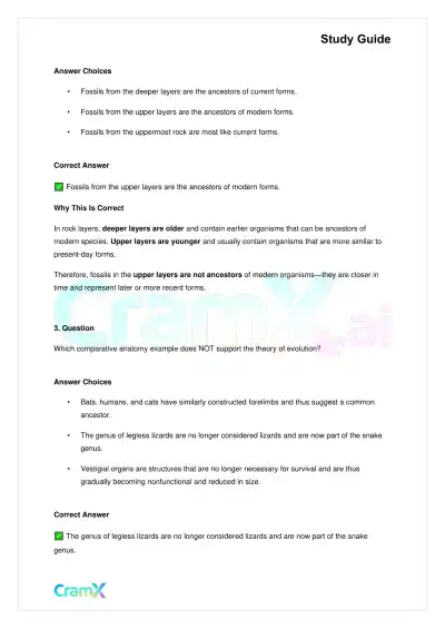 Biology - Principles of Evolution - Page 8 preview image