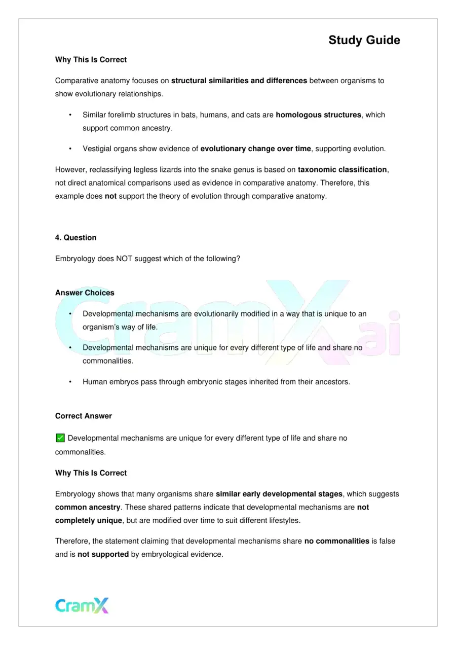 Biology - Principles of Evolution, page 9