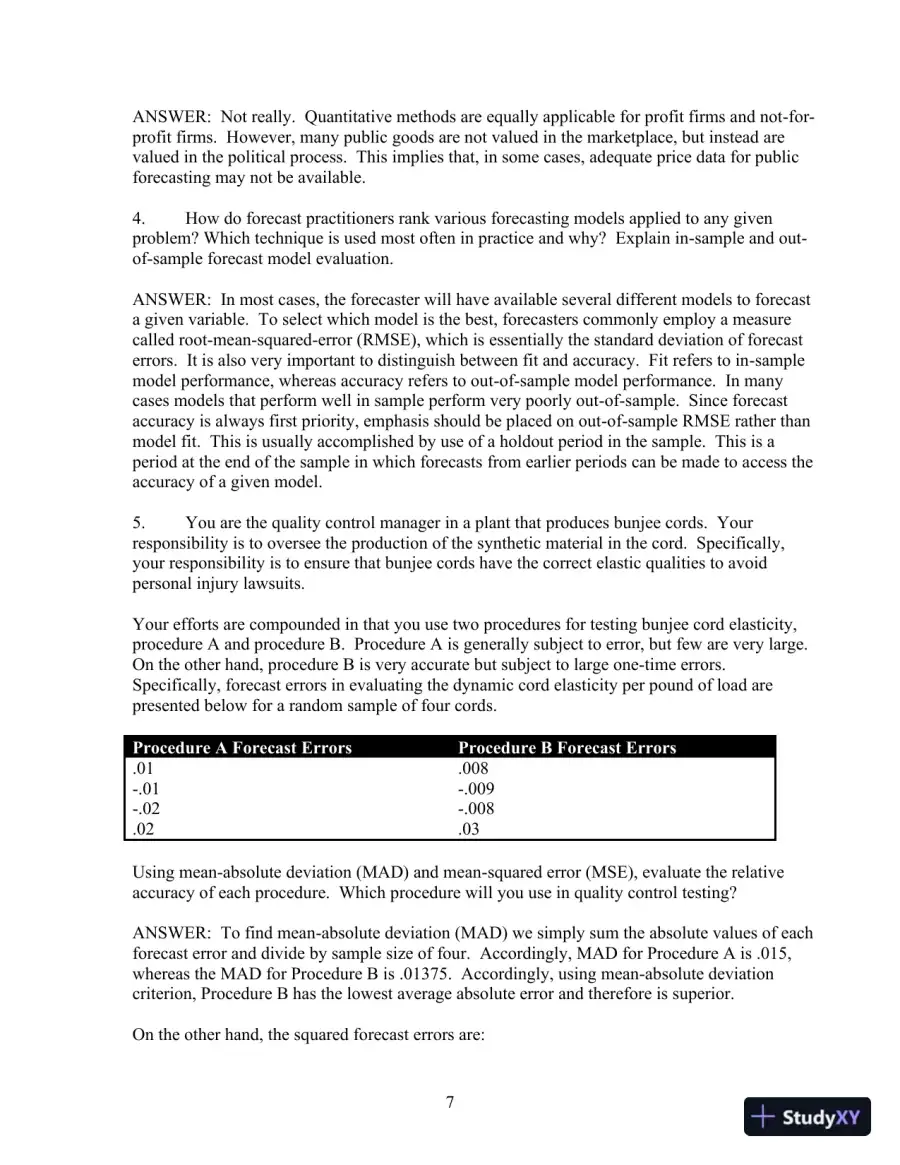 Business Forecasting with Business forecastX 6th Edition Test Bank, page 8