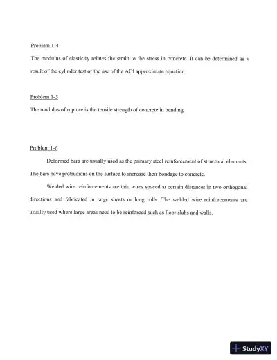 Solution Manual for Concrete Structures, HAR/CDR Edition - Page 5 preview image