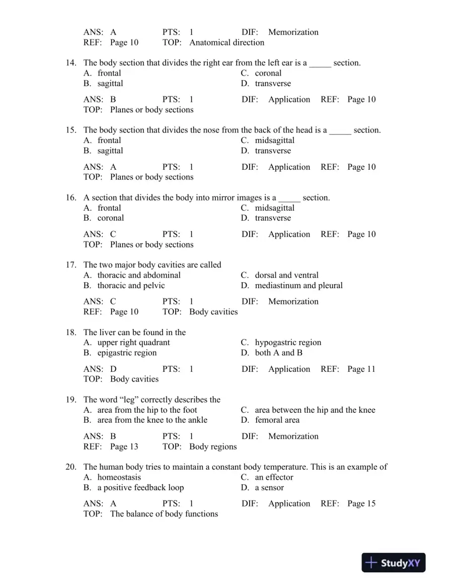 The Human Body in Health and Disease 6th Edition Test Bank, page 4
