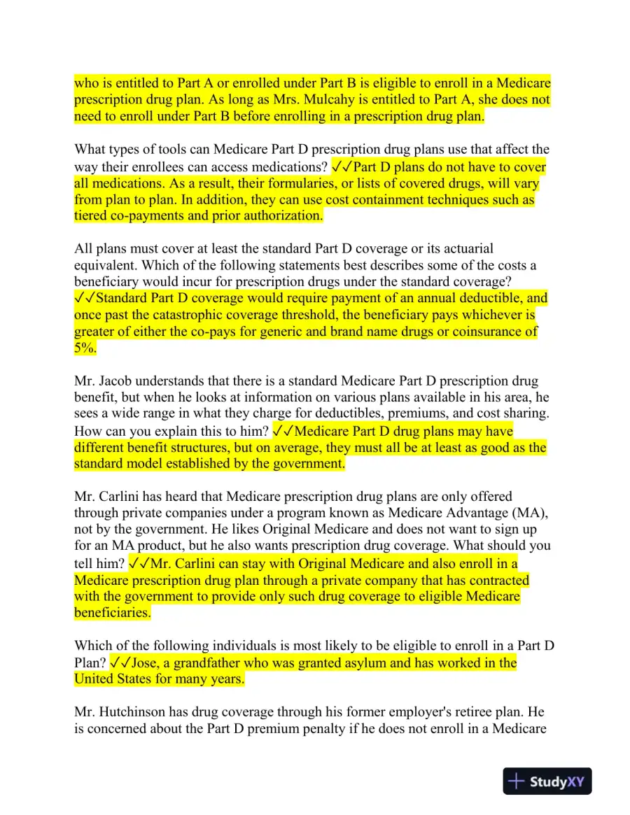 2023-2024 AHIP Nursing Diagnosis Final Exam With Answers (105 Solved Questions), page 11