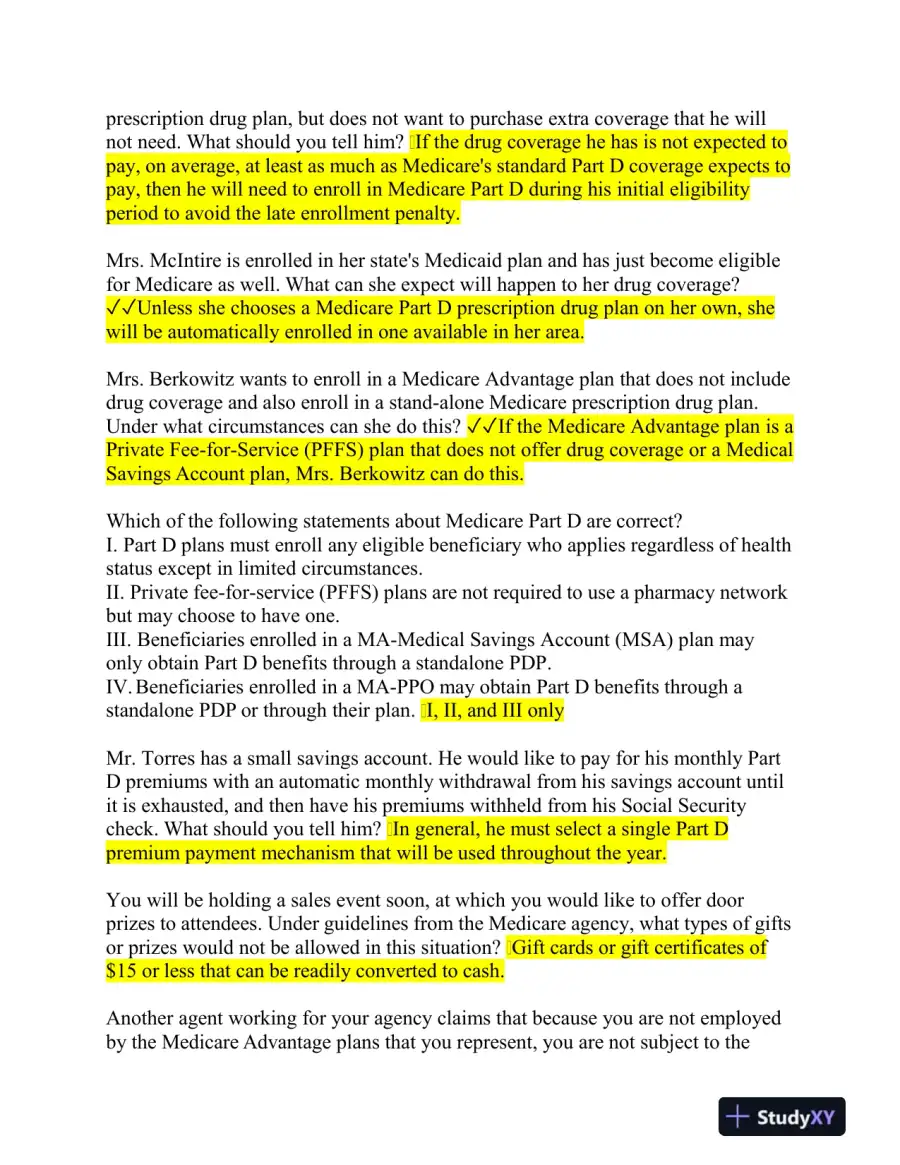 2023-2024 AHIP Nursing Diagnosis Final Exam With Answers (105 Solved Questions), page 12