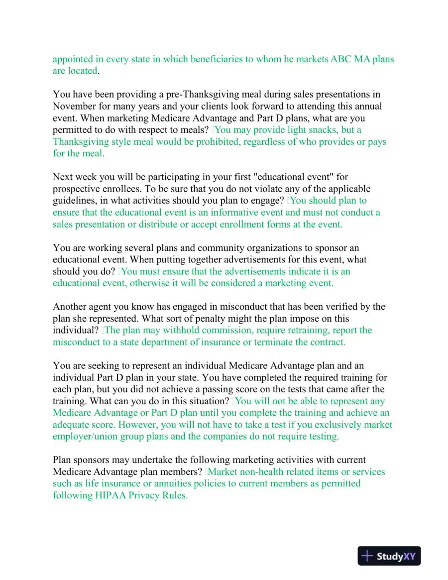 2023-2024 AHIP Nursing Diagnosis Final Exam With Answers (105 Solved Questions), page 15