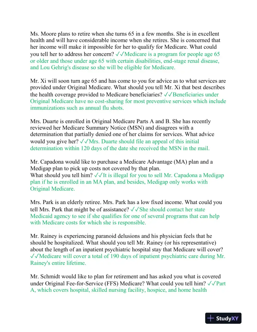 2023-2024 AHIP Nursing Diagnosis Final Exam With Answers (105 Solved Questions), page 4