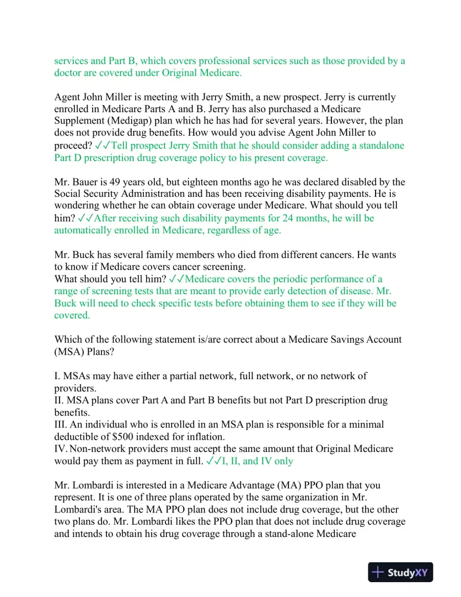 2023-2024 AHIP Nursing Diagnosis Final Exam With Answers (105 Solved Questions), page 5