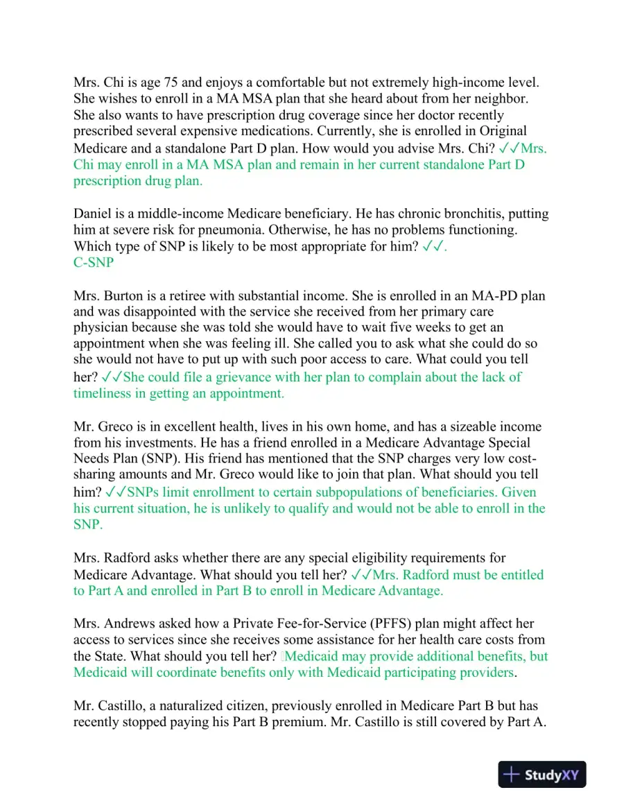 2023-2024 AHIP Nursing Diagnosis Final Exam With Answers (105 Solved Questions), page 7