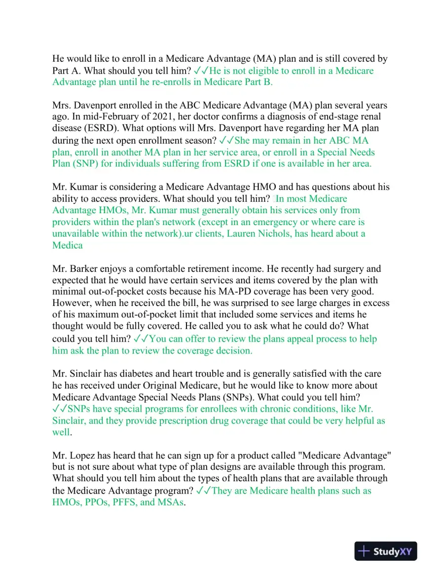 2023-2024 AHIP Nursing Diagnosis Final Exam With Answers (105 Solved Questions), page 8