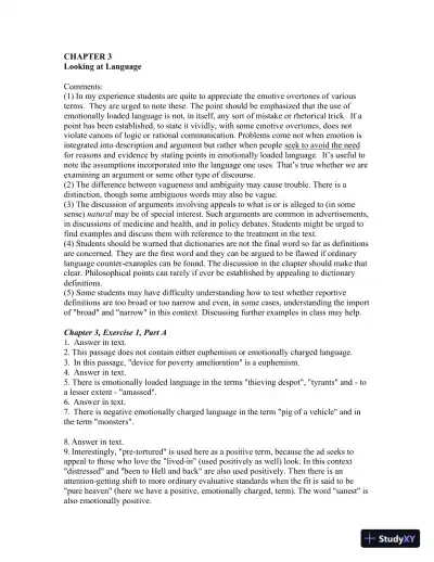 A Practical Study Of Argument, Audiobook : CD For Computer Solution Manual - Page 12 preview image