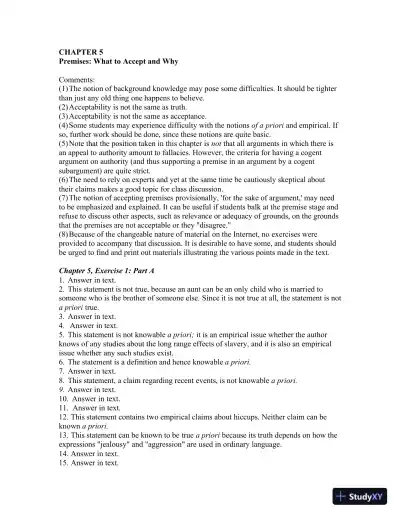 A Practical Study Of Argument, Audiobook : CD For Computer Solution Manual - Page 20 preview image