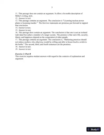 A Practical Study Of Argument, Audiobook : CD For Computer Solution Manual - Page 4 preview image