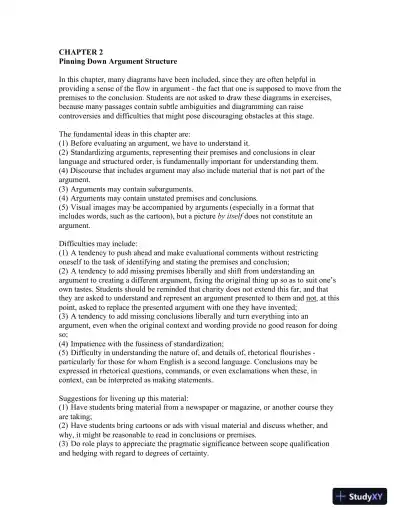 A Practical Study Of Argument, Audiobook : CD For Computer Solution Manual - Page 5 preview image