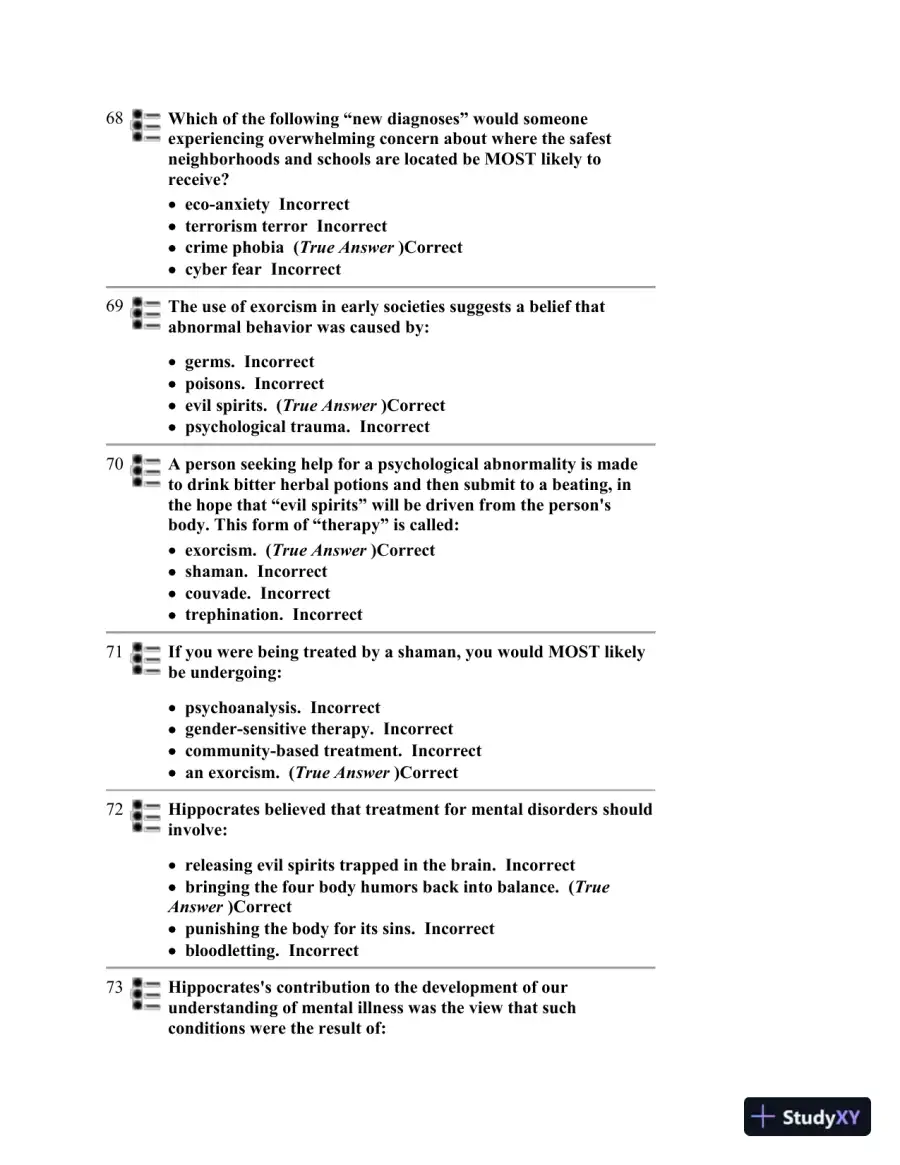 Abnormal Psychology Eighth Edition Test Bank, page 13
