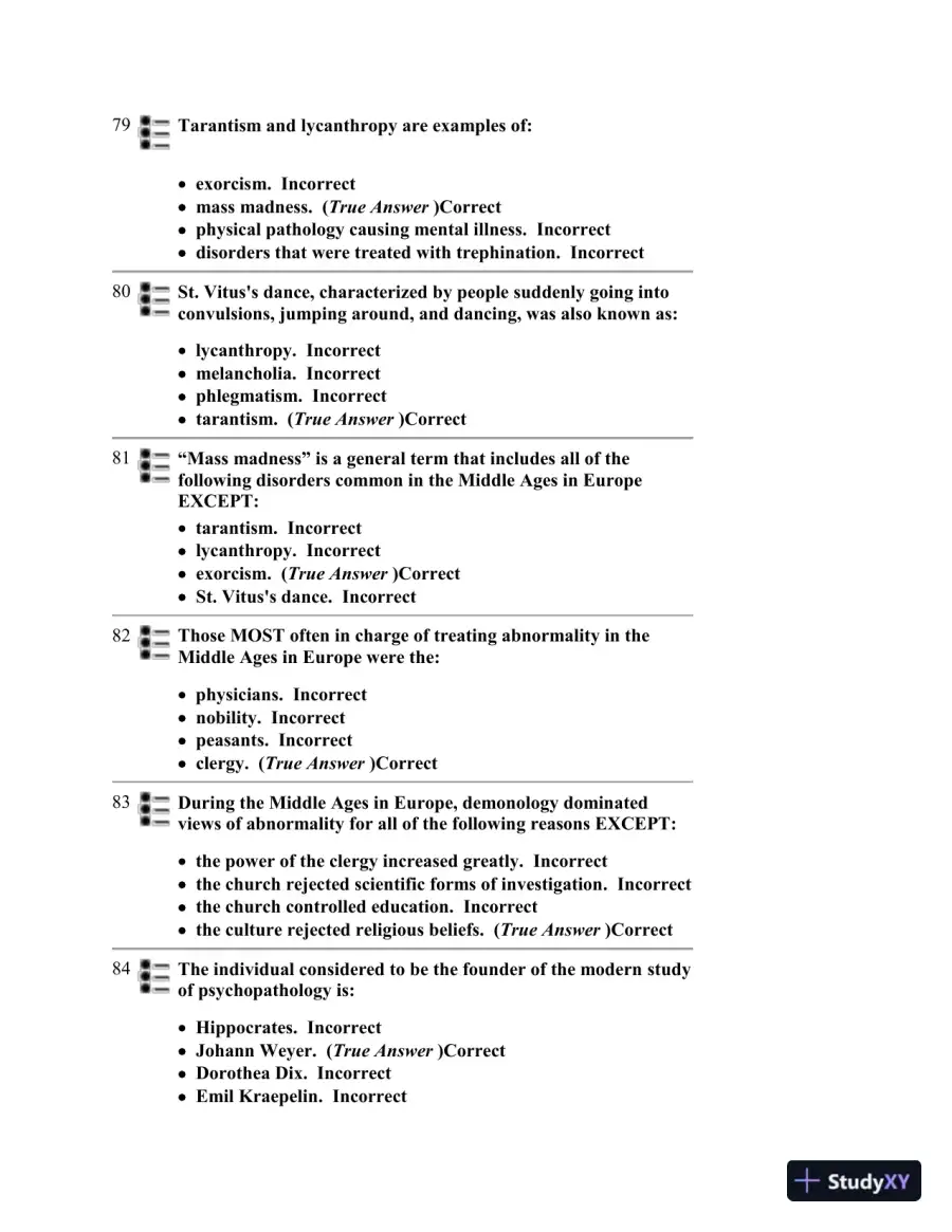 Abnormal Psychology Eighth Edition Test Bank, page 15