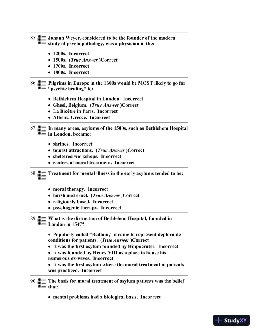 Abnormal Psychology Eighth Edition Test Bank, page 16
