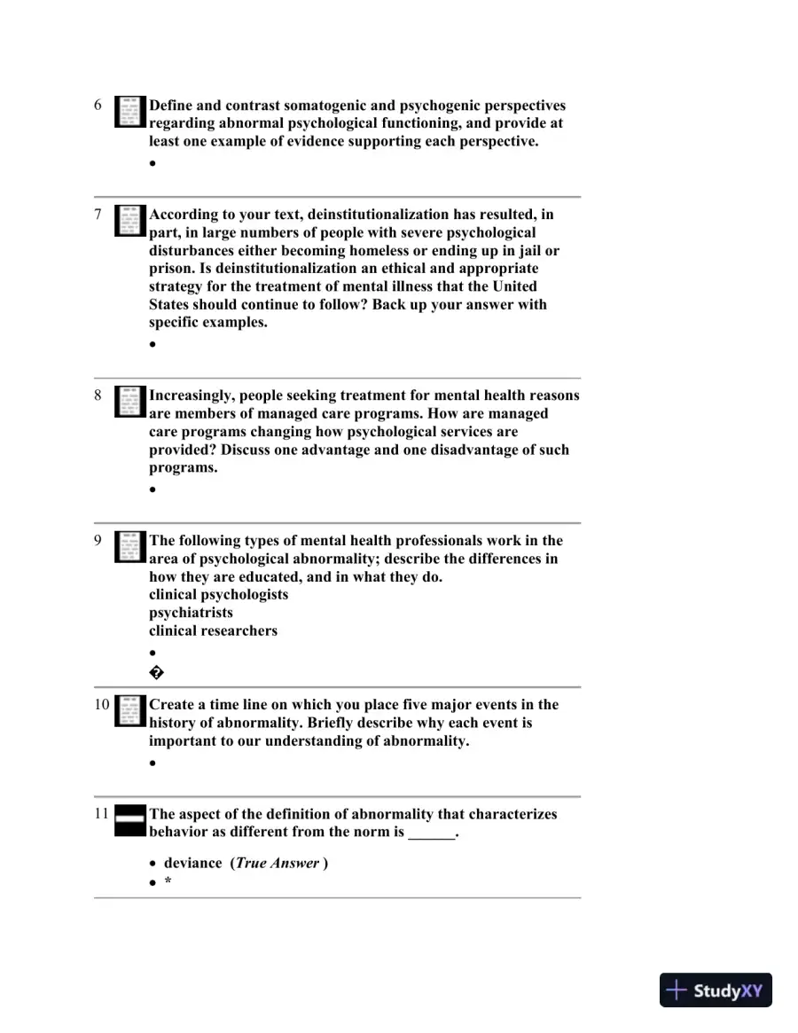 Abnormal Psychology Eighth Edition Test Bank, page 3