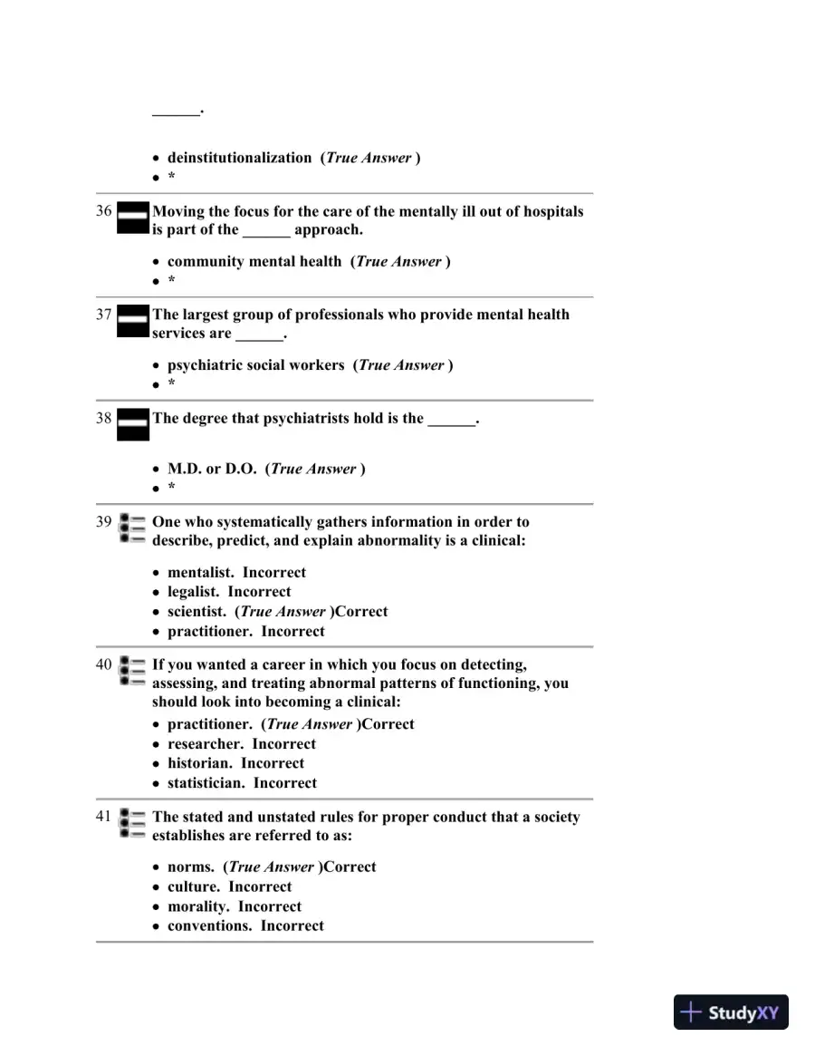 Abnormal Psychology Eighth Edition Test Bank, page 7