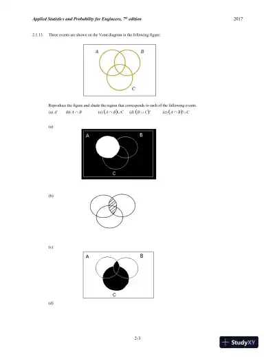 Solution Manual for Applied Statistics and Probability for Engineers, 7th Edition - Page 4 preview image