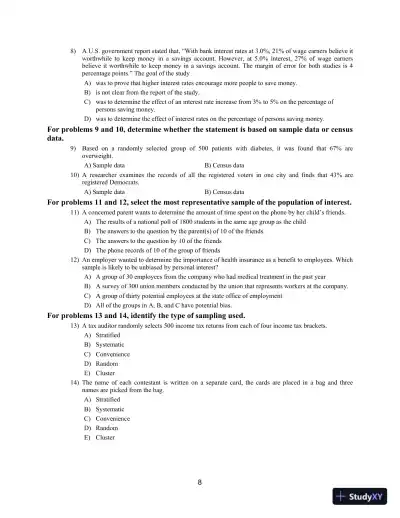 Statistical Reasoning for Everyday Life, 5th Edition Test Bank - Page 11 preview image