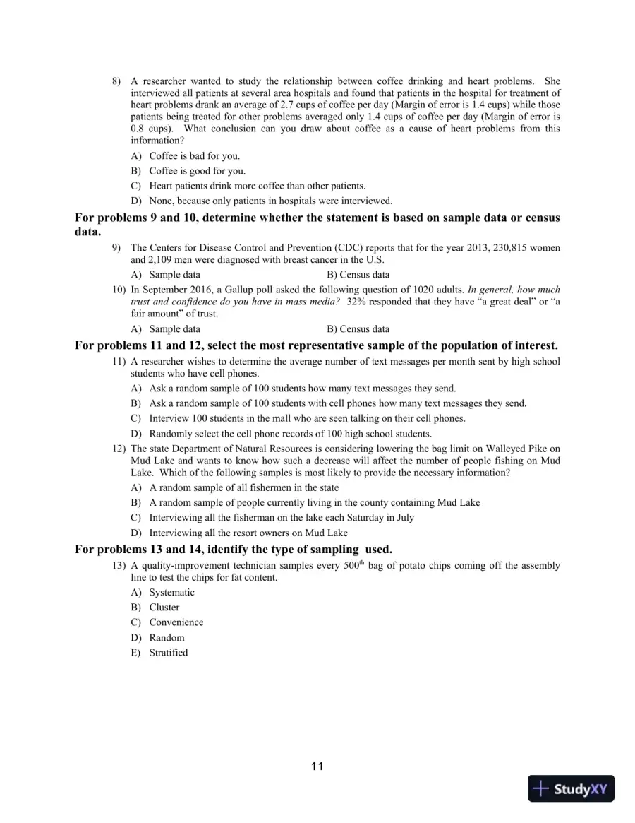 Statistical Reasoning for Everyday Life, 5th Edition Test Bank, page 14