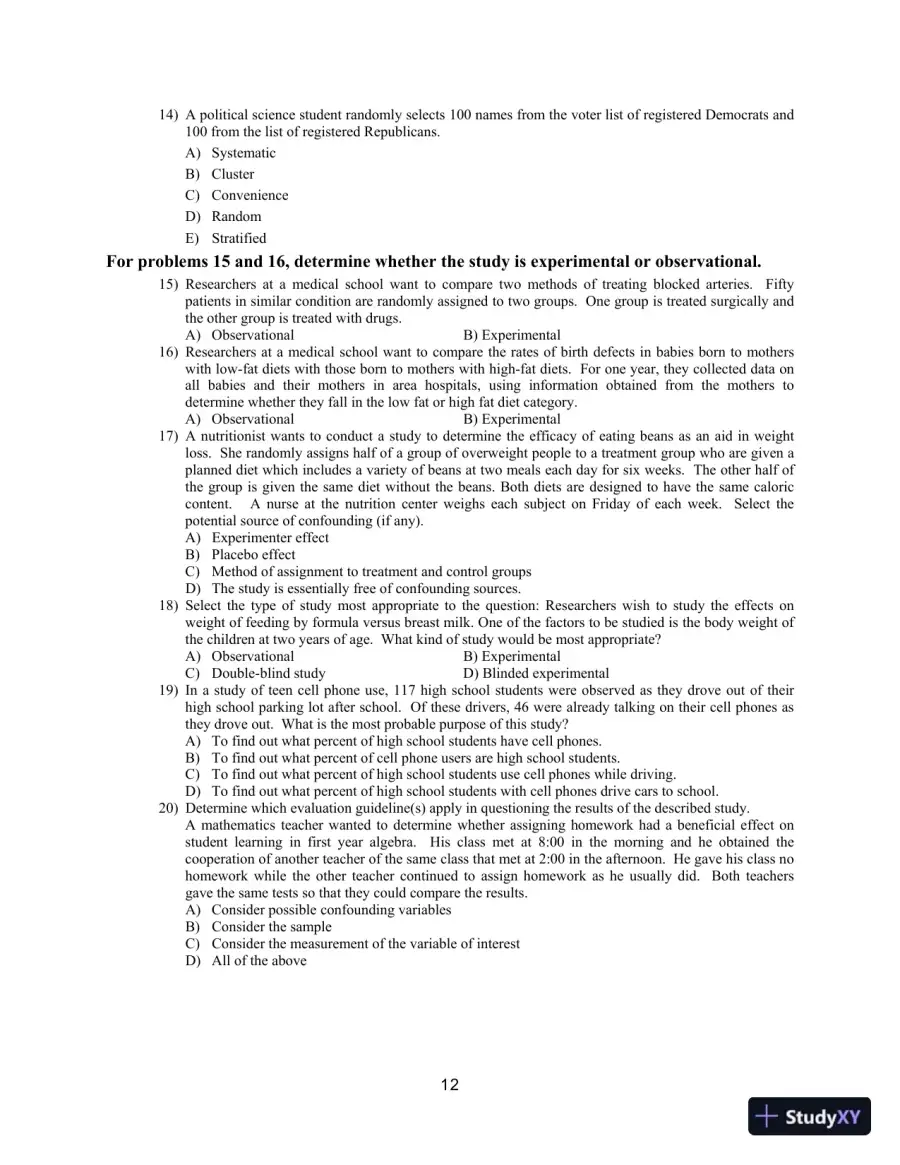 Statistical Reasoning for Everyday Life, 5th Edition Test Bank, page 15