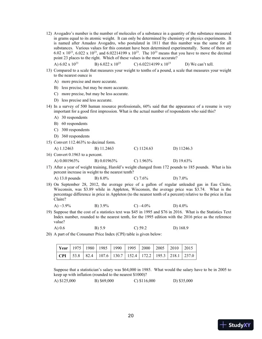 Statistical Reasoning for Everyday Life, 5th Edition Test Bank, page 23