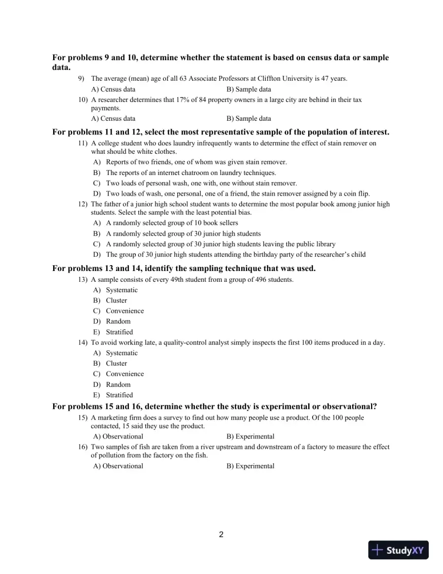 Statistical Reasoning for Everyday Life, 5th Edition Test Bank, page 5