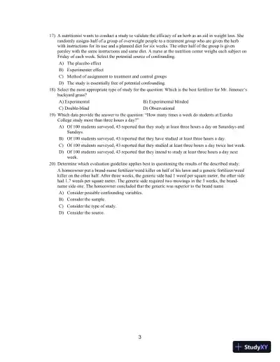 Statistical Reasoning for Everyday Life, 5th Edition Test Bank - Page 6 preview image