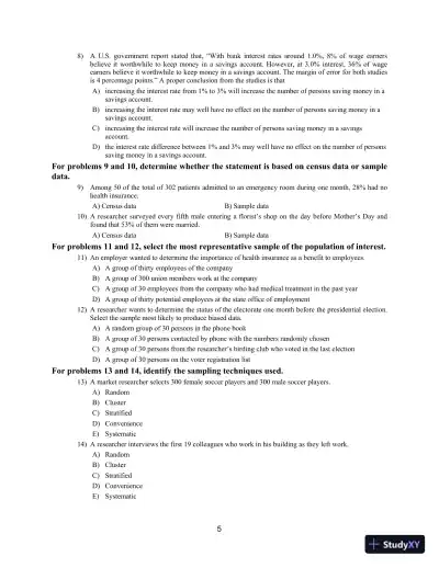 Statistical Reasoning for Everyday Life, 5th Edition Test Bank - Page 8 preview image
