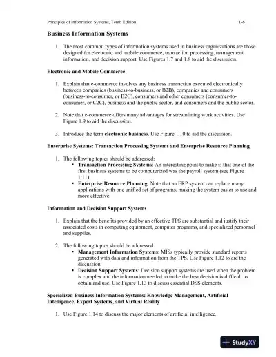 Principles Of Information Systems, 10th Edition Lecture Notes - Page 7 preview image