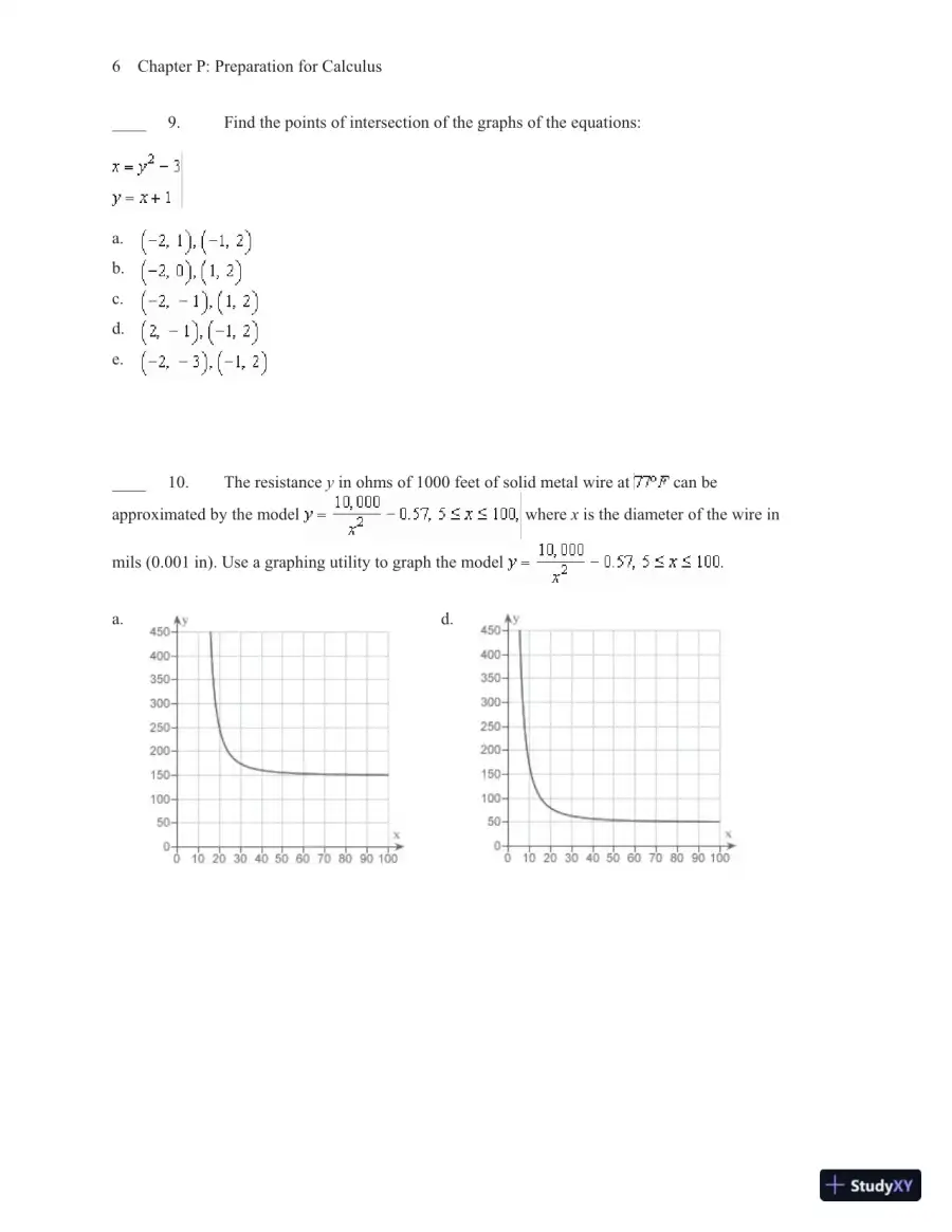 Test Bank for Calculus, 10th Edition, page 10