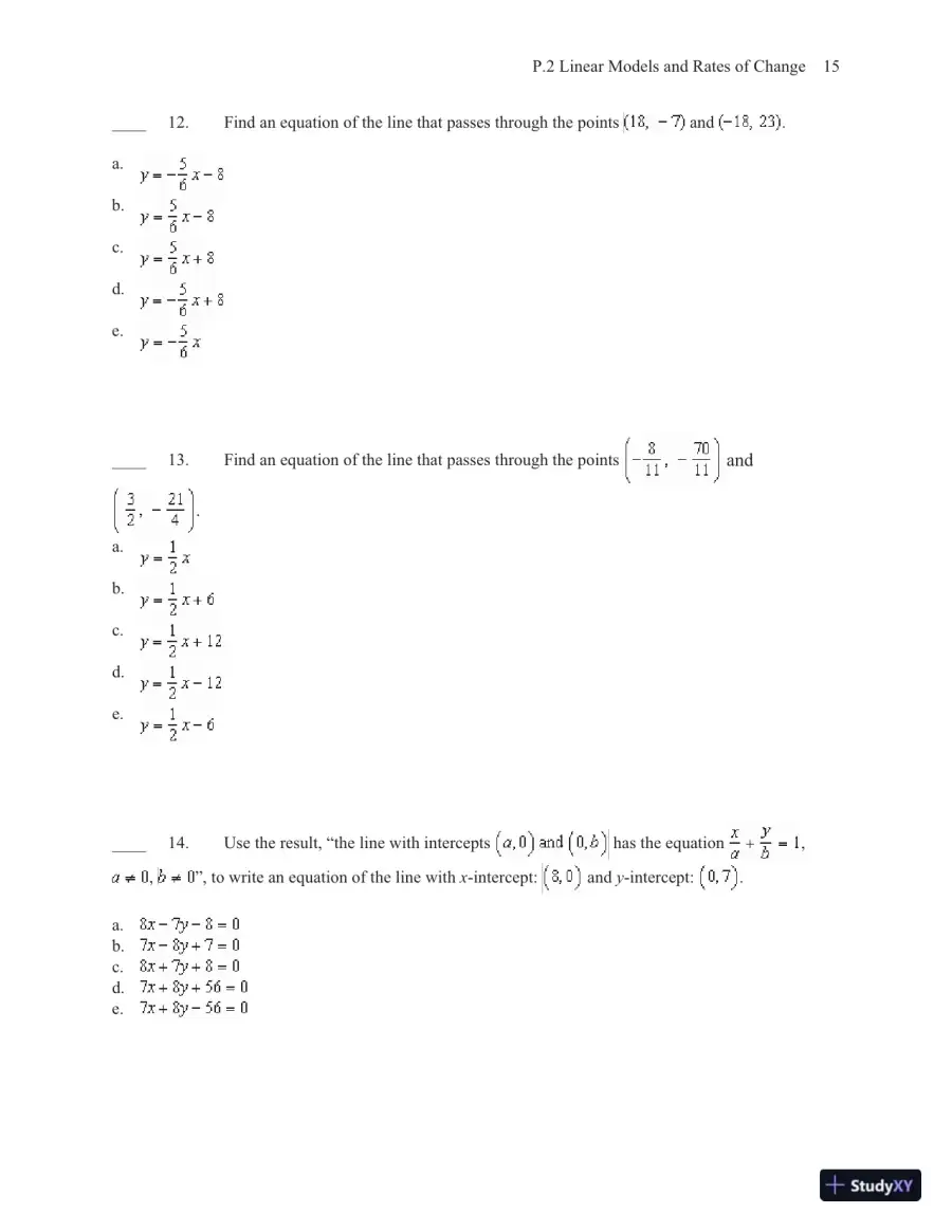 Test Bank for Calculus, 10th Edition, page 19