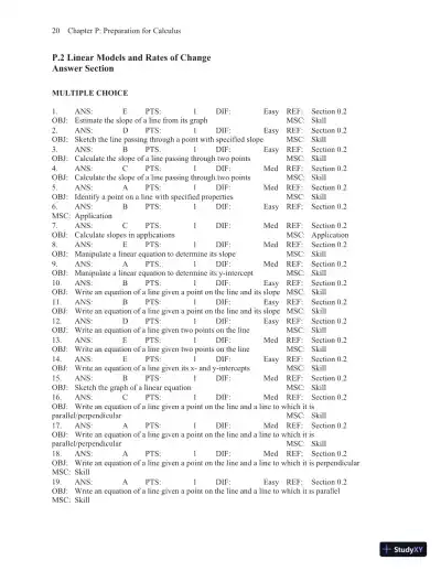 Test Bank for Calculus, 10th Edition - Page 24 preview image