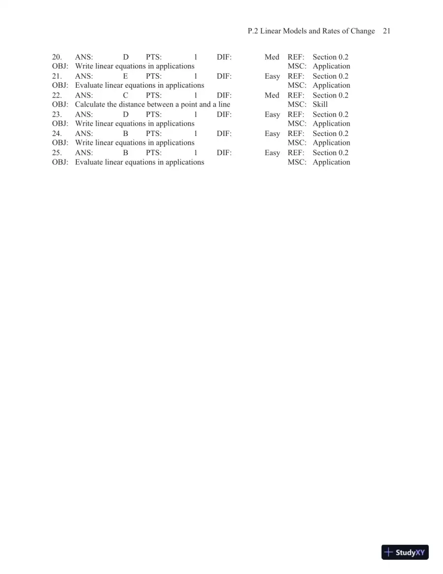 Test Bank for Calculus, 10th Edition, page 25
