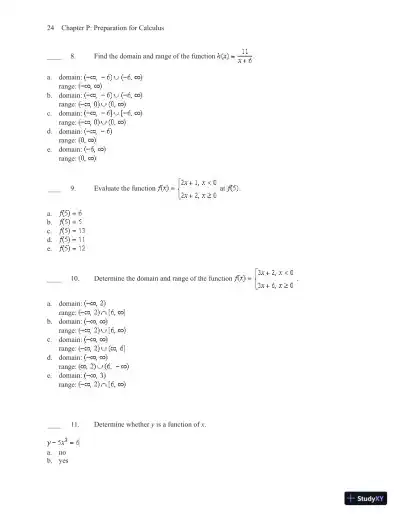 Test Bank for Calculus, 10th Edition - Page 28 preview image